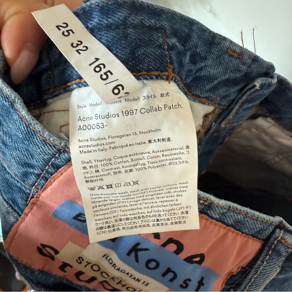 Acne Studios X Starter Patchwork Denim Jeans With… - image 5